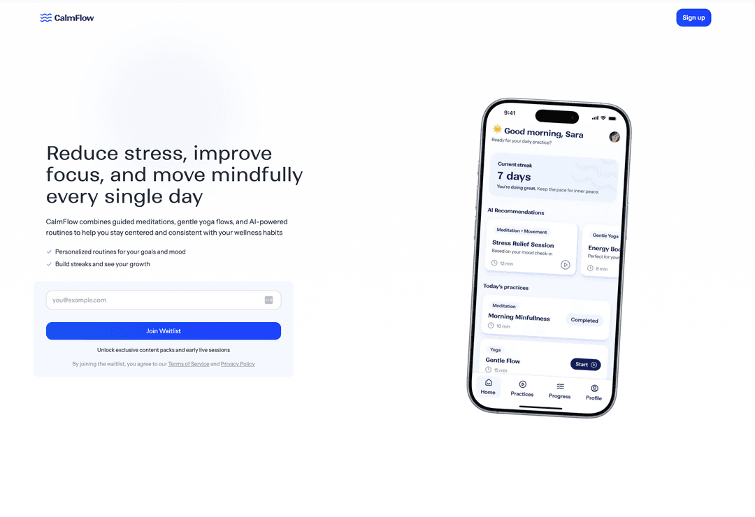 Minimal Modern template preview