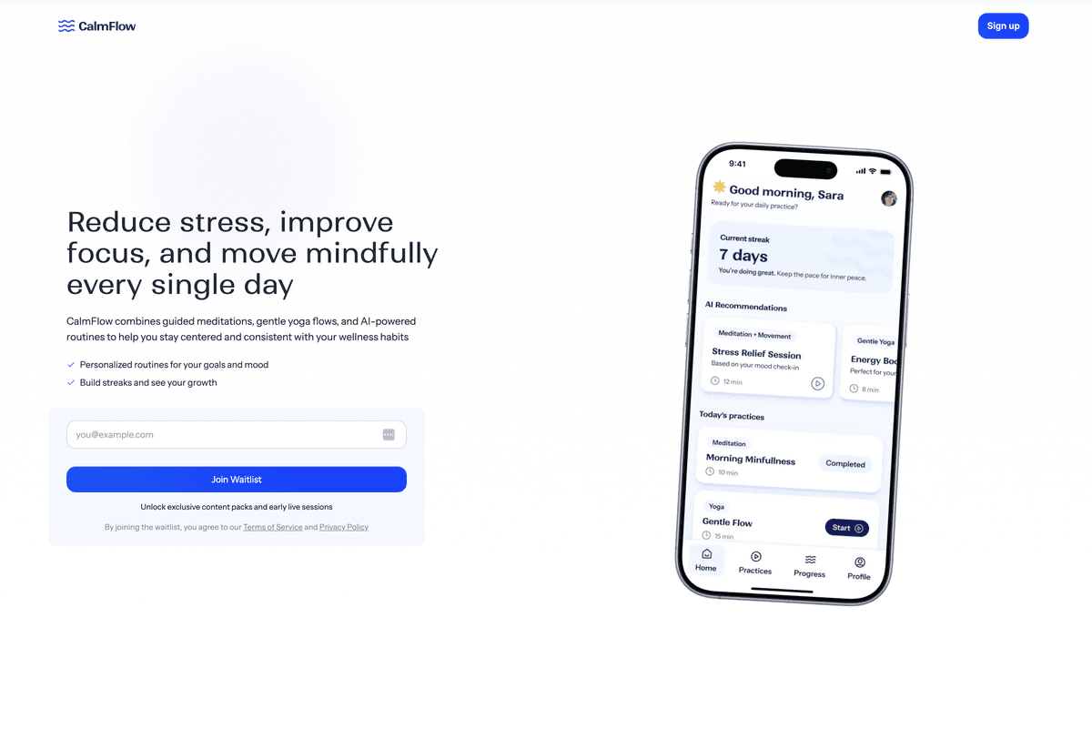 Minimal Modern template preview